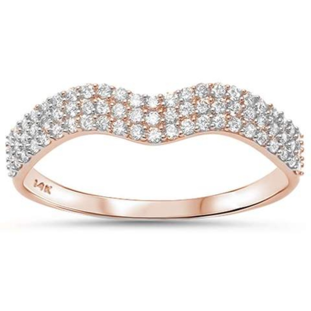 Rose Gold Diamond Band
